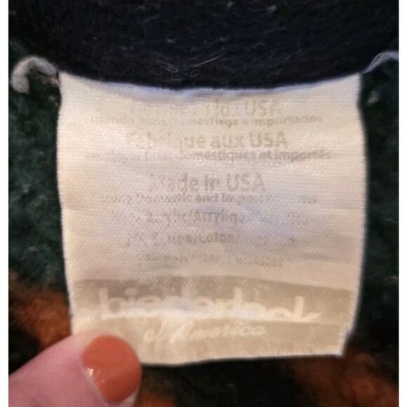 Vintage Biederlack 10 pt Whitetail Deer Reversible Blanket Aztec Western USA - Picture 4 of 7